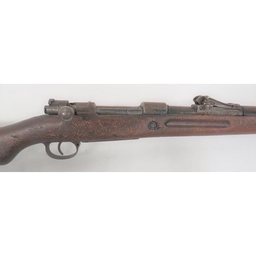 397 - Deactivated WW1 German G98 Mauser Rifle
7.92 mm, 29 1/2 inch barrel.  Front blade sight and rear ram... 