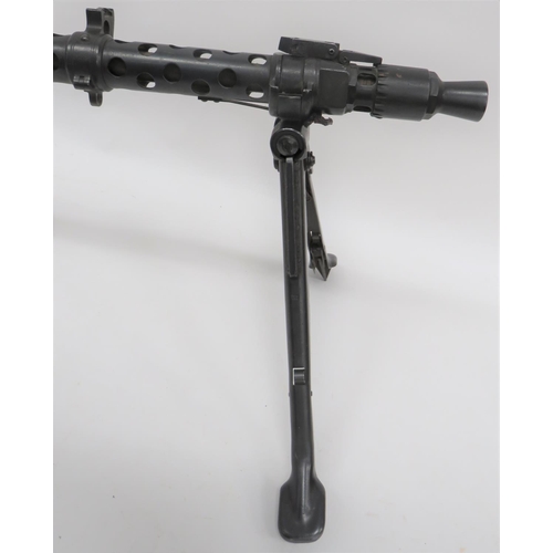 398 - Deactivated German MG34 Light Machine Gun
7.92 mm barrel with front flash hider.  Blued steel barrel... 