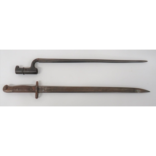 421 - 1907 Pattern Hook Quillon Removed Bayonet
17 inch, single edged blade with fuller.  The forte w... 