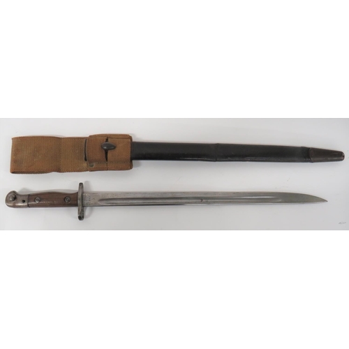 436 - British 1907 Pattern SMLE Bayonet
17 inch, single edged blade with fuller.  Forte with maker 