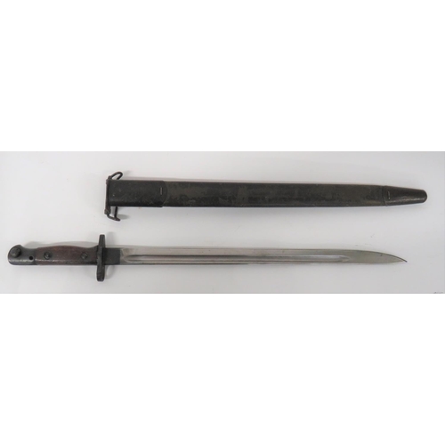 438 - British 1907 Pattern SMLE Bayonet
17 inch, single edged blade with fuller.  Forte with maker 