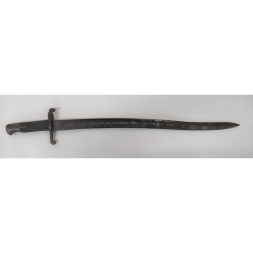 460 - 1856 Pattern Contract Made Enfield Bayonet
23 inch, single edged yataghan blade with narrow fuller. ... 