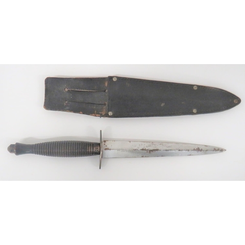 469 - Post War Third Pattern Fairbairn & Sykes Fighting Knife
6 3/4 inch, double edged blade.  Et... 