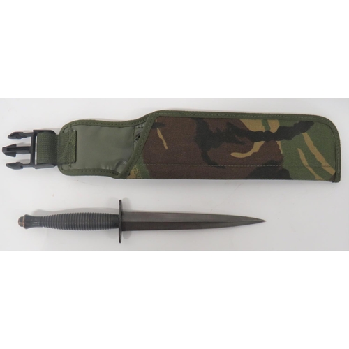 475 - Third Pattern Fairbairn & Sykes Commando Knife
7 inch, double edged, blackened blade.  Blac... 