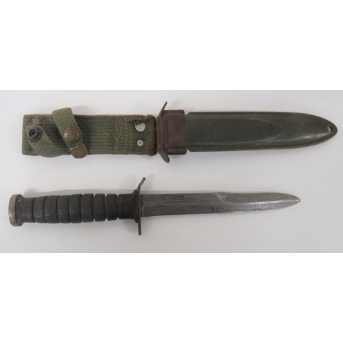 486 - American M3 Combat Knife By Case
6 1/2 inch, single edged blade with back edge sharpened point. &nbs... 