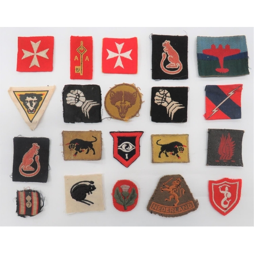 51 - 20 Armoured And Other Formation Badges
including embroidery 8th Armoured Brigade ... Printed 79th Ar... 