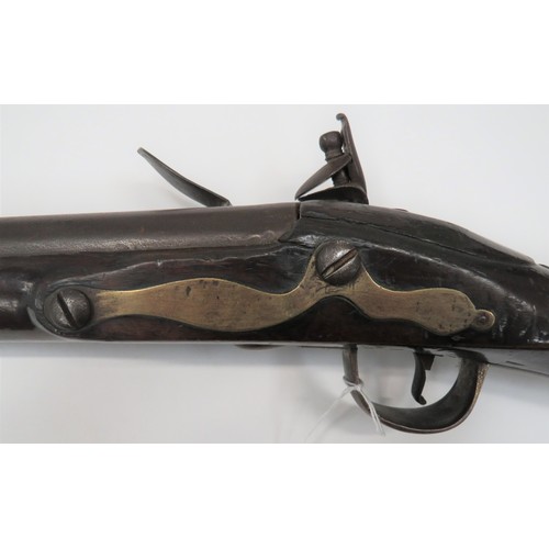 381 - English Brown Bess India Pattern Musket
38 inch, .750 musket smoothbore barrel.  Military lock plate... 