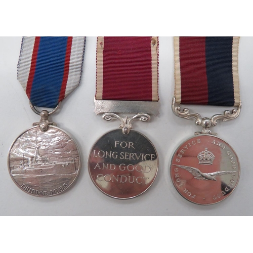 104 - 3 x Various Long Service & Good Conduct Medals
consisting RAF LS & GC named 