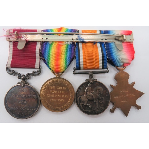 109 - Fine MBE, MC, 1914 Trio & LS & GC Medal Group ASC
consisting MBE Military, silver hallmarked... 