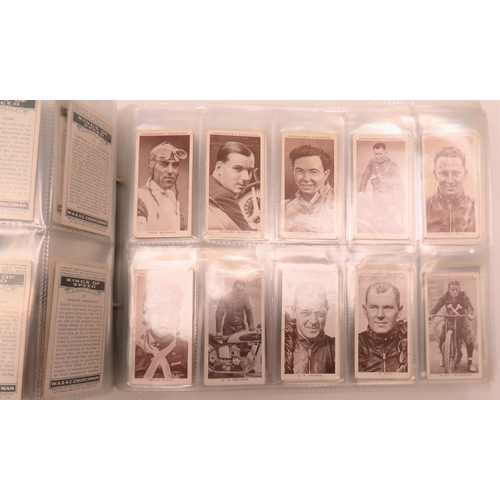 117 - Folder Of Sets And Part Sets Of Cigarette Cards
including The Nose Game by Carreras Ltd ... Trains O... 