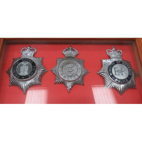 2 - Collection Of 34 Various Fire And Police Badges
including Fire Brigade chrome and enamel Cornwall ..... 