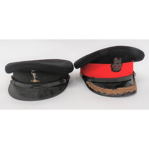 218 - Post 1953 Brigadier's Dress Cap
black crown and body.  Red band.  Black patent leather pea... 