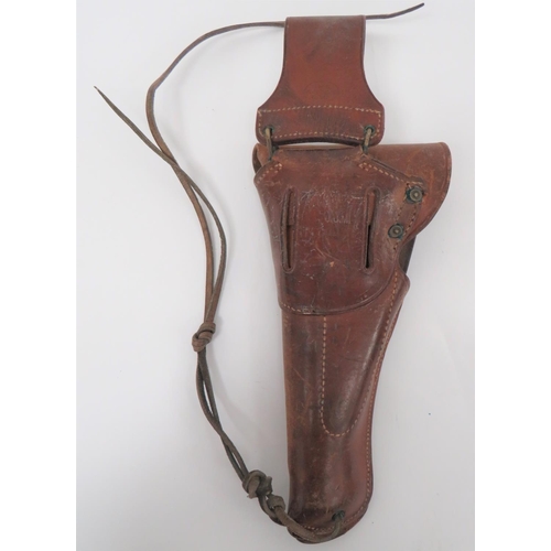 283 - Colt 1911 Auto Pistol Leather Holster
brown leather holster.  Top flap stamped with large US. &... 