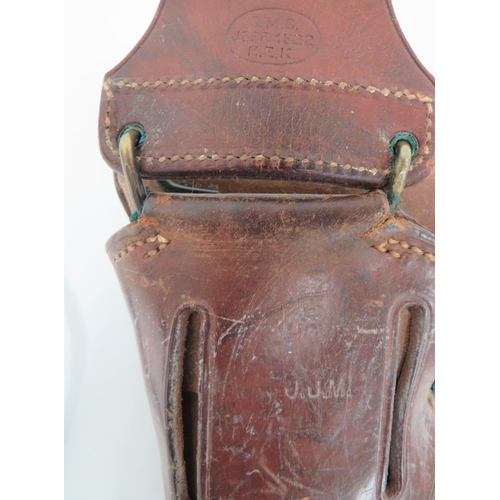 283 - Colt 1911 Auto Pistol Leather Holster
brown leather holster.  Top flap stamped with large US. &... 