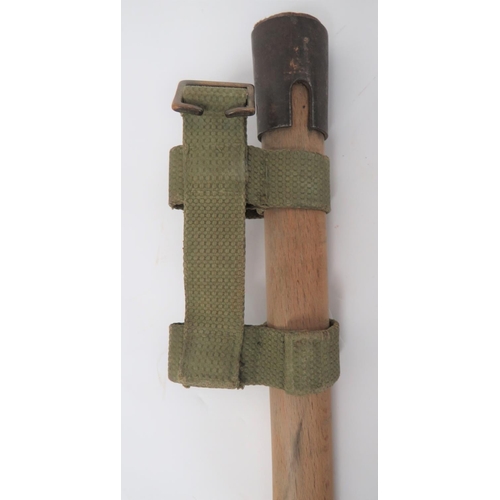 299 - 1908 Pattern Helve Carrier and Entrenching Tool
green blancoed, webbing helve carrier complete with ... 