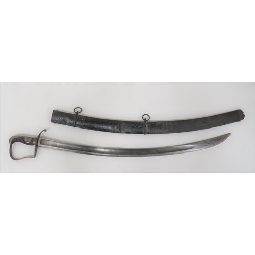 450 - 1796 Pattern Light Cavalry Trooper's Sword
31 3/4 inch, single edged, slightly curved blade with lar... 