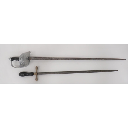 453 - 1897 Pattern Infantry Officer's Sword
32 1/2 inch, dumbell blade with central fuller.  Traces of etc... 