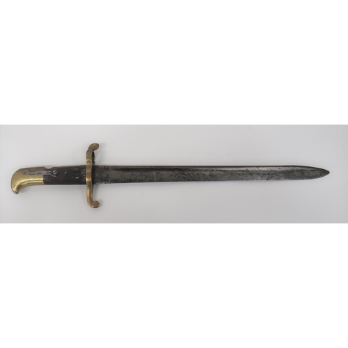 453 - 1897 Pattern Infantry Officer's Sword
32 1/2 inch, dumbell blade with central fuller.  Traces of etc... 