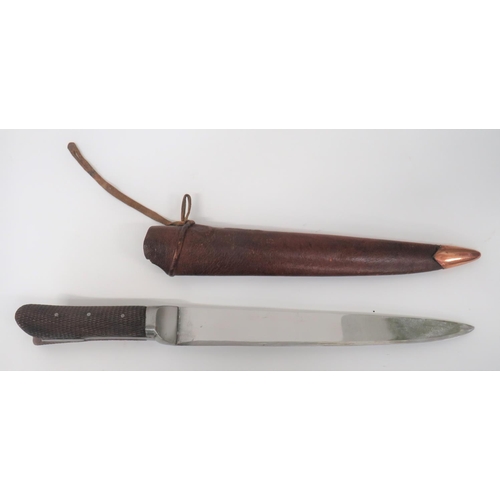 478 - 19th Century Anglo Indian Kard Dagger
10 3/4 inch, single edged, heavy set blade.  Steel ferrul... 