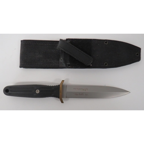 482 - Modern Applegate Fairbairn Combat Knife By Boker
6 inch, double edged blade.  The forte with Bo... 