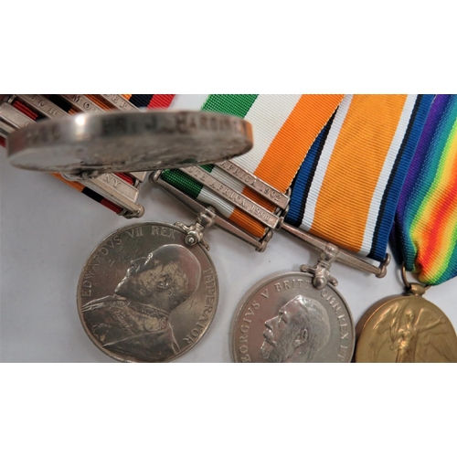 90 - Queens South Africa And WW1 Medal Group to RGA/RA
consisting QSA with bars Wittebergen, Diamond Hill... 