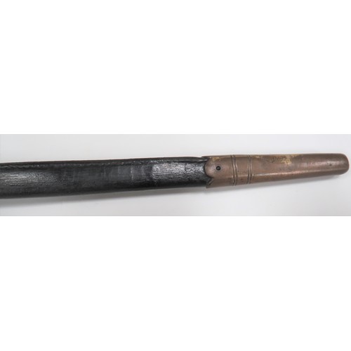 463 - Martini Henry 1876 Socket Bayonet
21 1/2 inch, triangular form, hollow ground blade.  Forte with fai... 