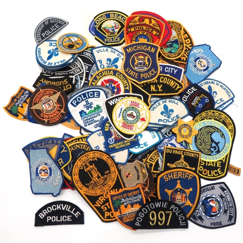 11 - 105 x American And Canadian Police State And Town Patrols
embroidery patches include Virginia State ... 