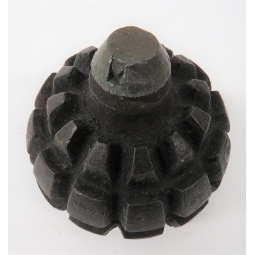 161 - WW1 Inert Model 1913 Kugel Grenade
cast ball, heavy fragmentation body.  Top with removable plu... 