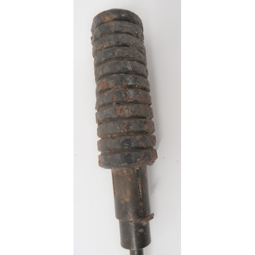 173 - Inert British No 24 MKI Rifle Grenade
cast steel, tubular body with circumferential grooves.  B... 