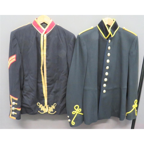 246 - Royal Marines Bandsman's Dress Tunic
dark blue, single breasted tunic. High red collar with gilt bra... 