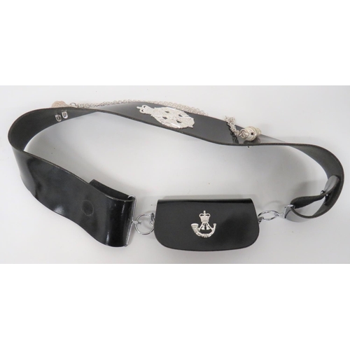 301 - Modern Rifles Officer's Cross Strap And Pouch
black leather pouch.  The front flap with plated ... 