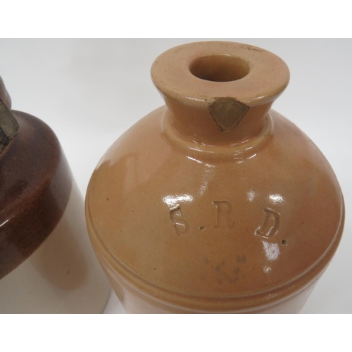 342 - WW2 Anti Gas Ointment Jar And SRD Jar
cream glazed earthenware body with brown glazed top and remova... 