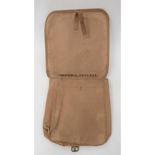 349 - Pre WW1 Period American Infantry Satchel
rectangular satchel with full front flap stamped 