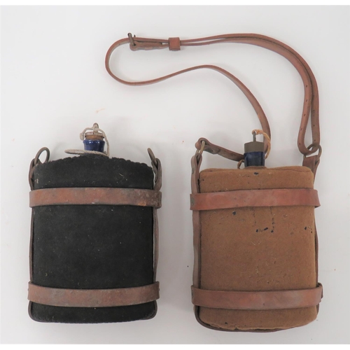 351 - Two 1903 Pattern Leather Cradles And Waterbottles
consisting brown leather cradle with shoulder stra... 