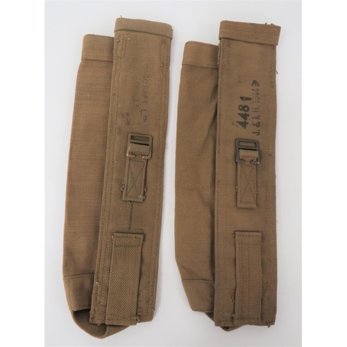 352 - Two Scarce Belt Pouches Worn 3 Inch Mortar Ammunition Crew
webbing, open top, rectangular pouches.  ... 