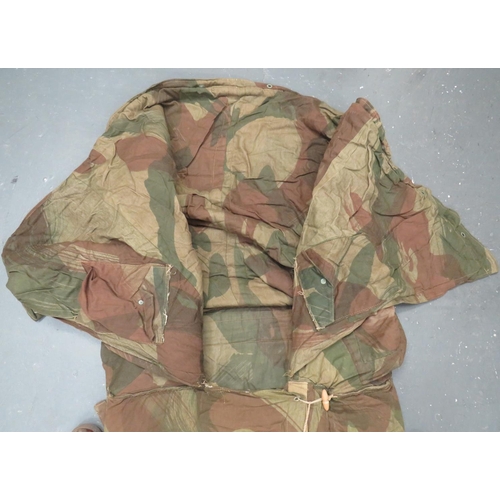 367 - WW2 Airborne Parachutist Camouflaged Sleeping Bag
brown, green and tan, Denison pattern, camouflaged... 