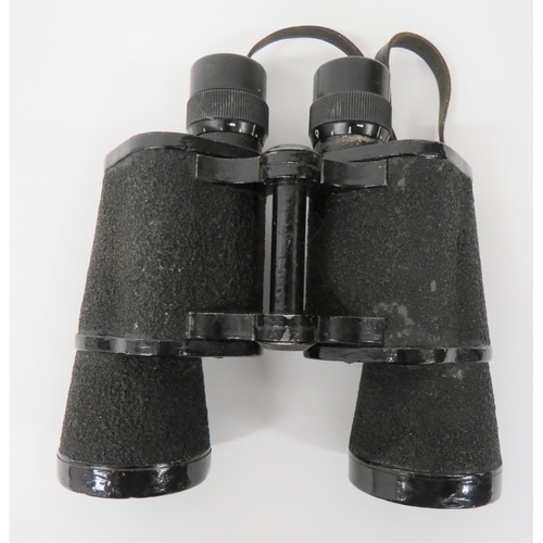 386 - WW2 Third Reich Kriegsmarine 7 x 50 Binoculars
black crinkle body.  Black, repainted frame. &nb... 