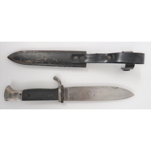 408 - German Third Reich Hitler Youth Dagger5 1/2 inch, single edged blade. Forte marked with RZM and date... 