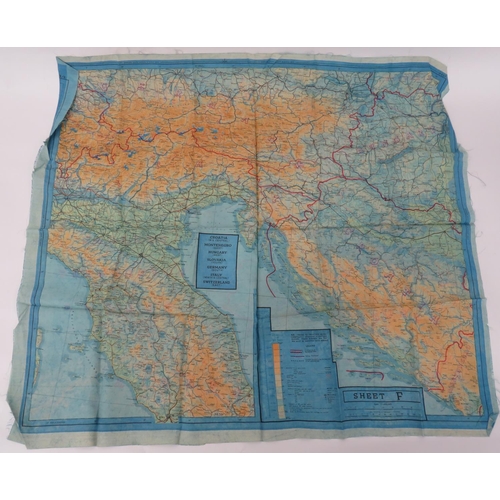 410 - Silk Escape Map Of Germany
colour printed, double sided escape map 43E/F.  Covering Germany, Sl... 