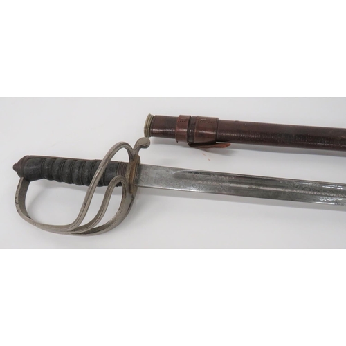 420 - 1821 Pattern Royal Artillery Sword By Wilkinson
35 inch, single edged blade with large fuller.  ... 