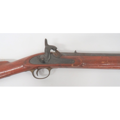 428 - 19th Century Indian Restocked Military Pattern Musket
18 bore, 36 inch, smoothbore barrel.  Fro... 