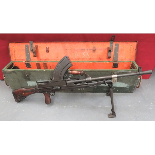 Deactivated Mki Bren Light Machine Gun 303 25 Inch Barrel With Front