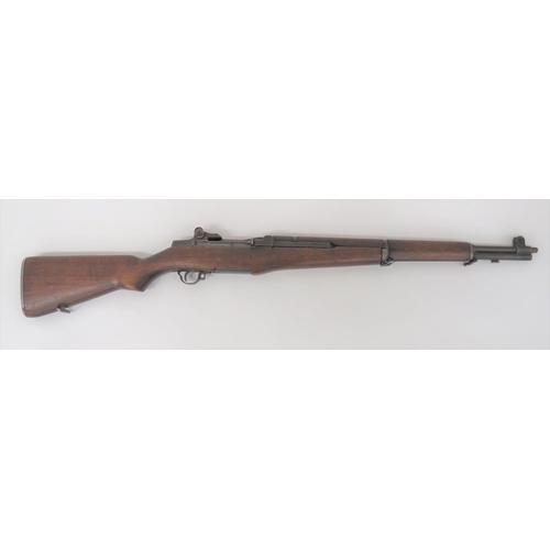 437 - Deactivated American M1 Garand Semi Auto Rifle
.30, 24 inch barrel with front hooded sight and lower... 