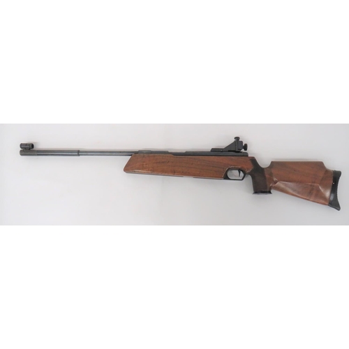 441 - Feinwerkbau Target Air Rifle
.177, 19 inch, blued barrel.  Front hooded sight.  Tubular re... 