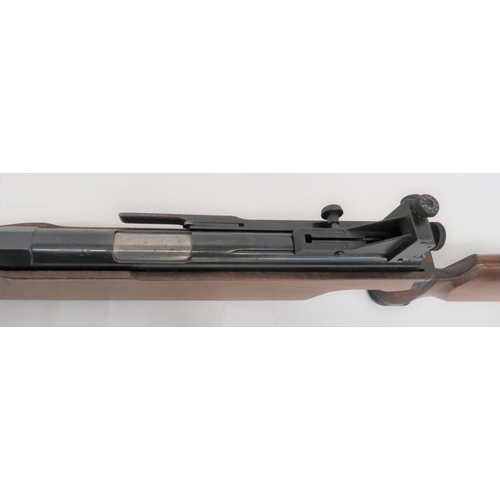 441 - Feinwerkbau Target Air Rifle
.177, 19 inch, blued barrel.  Front hooded sight.  Tubular re... 