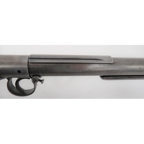 442 - Pre War BSA Air Rifle With Telescopic Sight Rail
.77, 18 1/2 inch, break barrel.  Front blade s... 