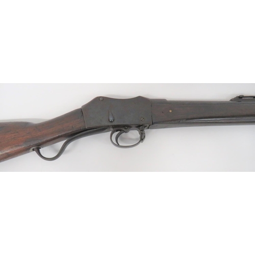 444 - Obsolete Calibre 577/450 Martini II Rifle Dated 1876
.577/450, 32 1/2 inch, rifled blued barrel.  Fr... 