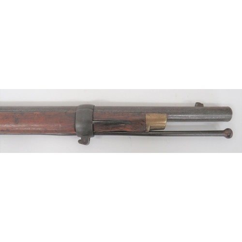 445 - 1853 First Pattern Enfield Contract Three Band Percussion Rifle
.577, 39 inch barrel.  Front bl... 