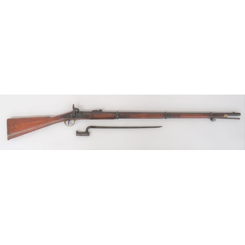 446 - 1853 First Pattern Enfield Contract Three Band Percussion Rifle By Windsor
.577, 39 inch barrel.  Fr... 