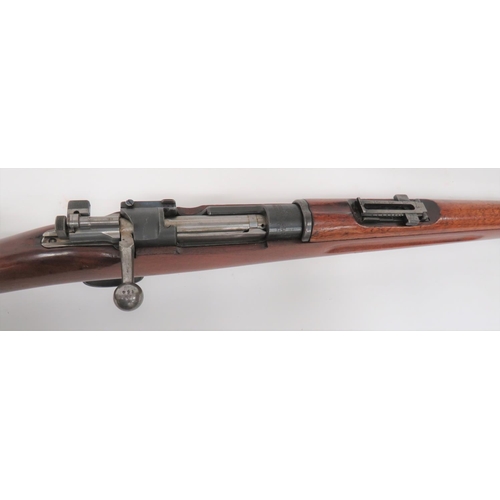 448 - Deactivated Swedish M1896 Mauser Bolt Action Rifle
29 1/4 inch, 6.5 mm, blued barrel.  Front blade s... 